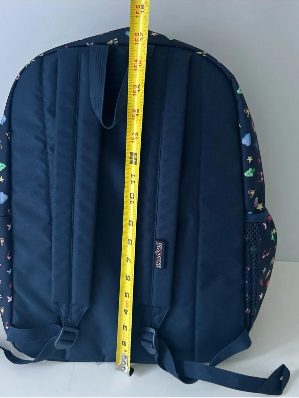 17” JanSport Kids' Navy Rainbow Icons Electric Backpack Like New WOT - Picture 9 of 16